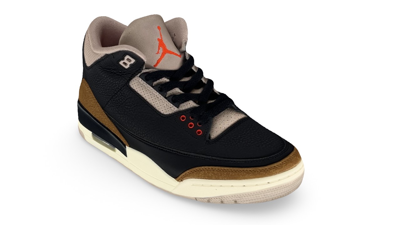 Jordan, Shoes, Air Jordan 3 Retro Desert Elephant In Blackrush  Orangefossil Stone Mens 9