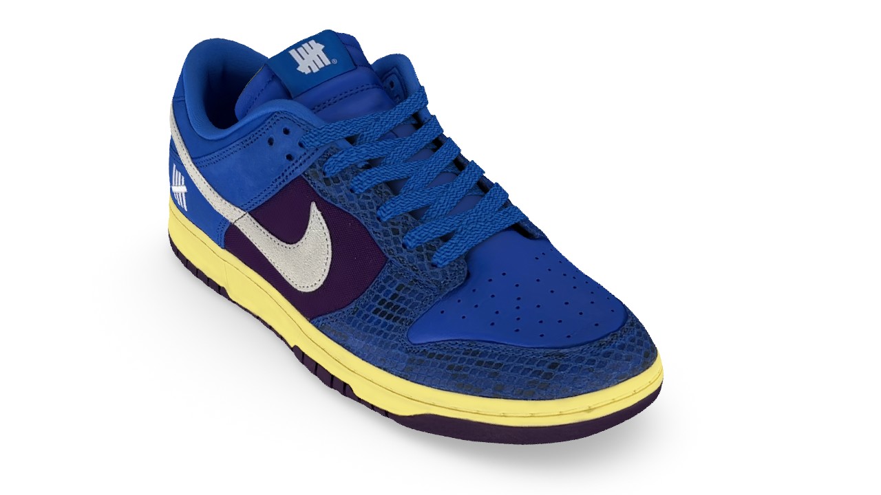 undefeated × Nike DUNK LOW SP royal 26cm-