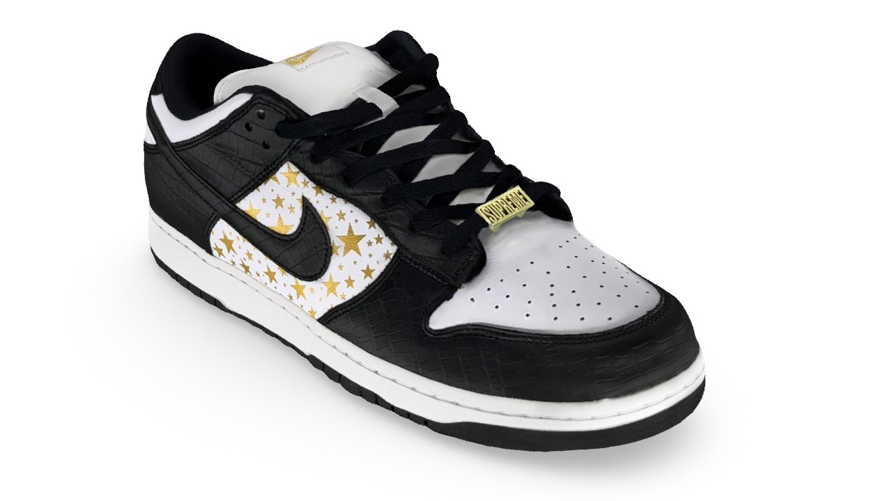 Nike SB Dunk Low Supreme Stars Black 2021 for Sale | Authenticity