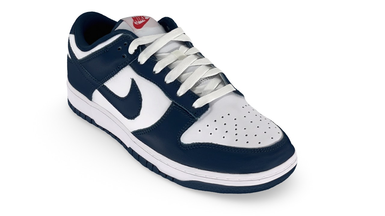 Blue store white nikes