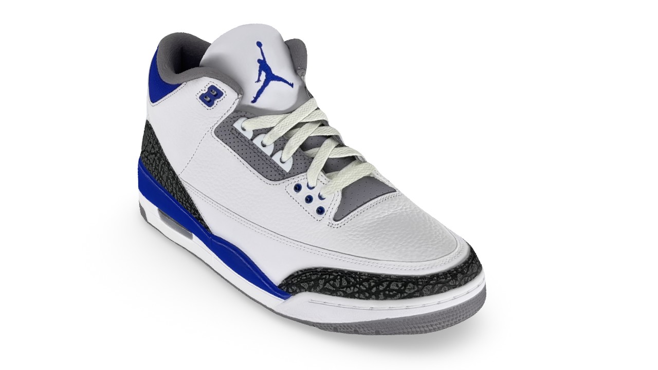 Racer Blue 3s Jordan Sneaker Tees Luffy LV drip Retro 'Georgetown